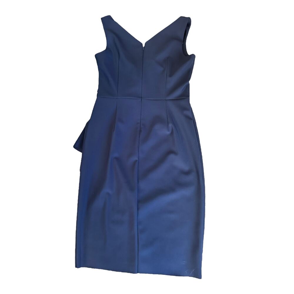Alex Evenings Navy Ruched Embellished Sheath Cocktail Dress 10 NWT - Picture 5 of 14